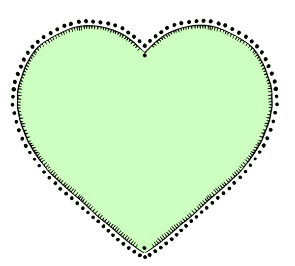 Heart Bundle 20 Colors Hand Drawn