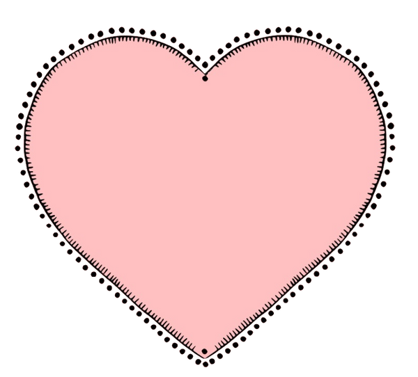 Heart Bundle 20 Colors Hand Drawn