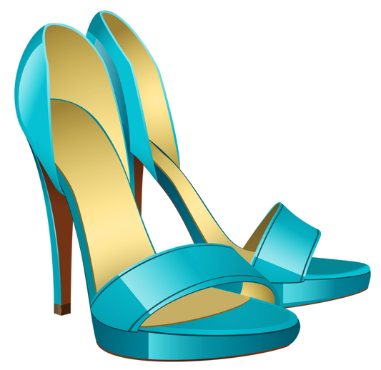 Ladies Blue High Heel Shoes