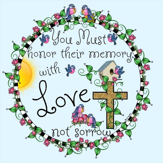 Honor Their Memory With Love - Facebook Greeting