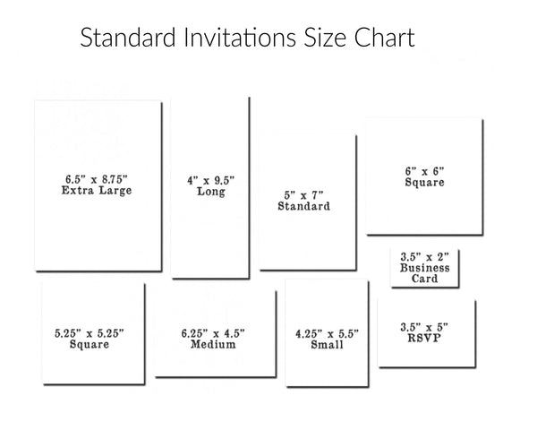 Standard Invitation Card Sizes