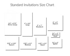 Greeting Cards & Envelopes Size Charts