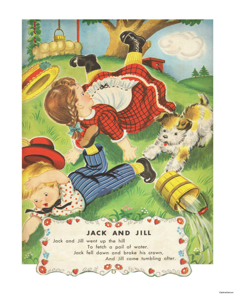 Jack and Jill Nursery Print 8x10