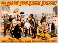 Vintage New Jersey Beach Poster Ephemera