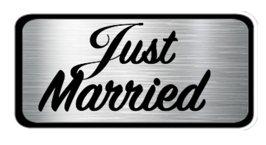 Just Married License Plate #2