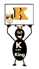 Alphabet - Letter K - Ant Alphabet Clip Art