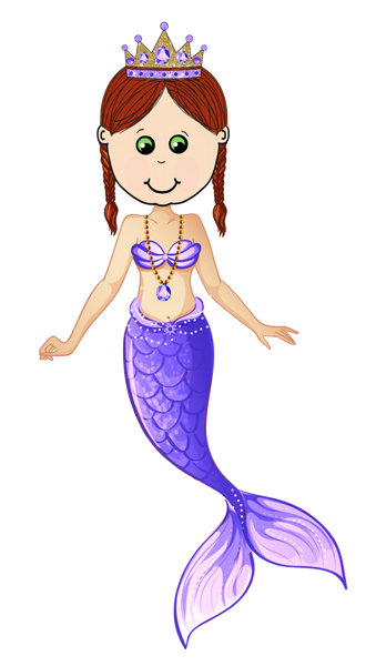 Kylie Mermaid in Purple she also comes in Turquoise, green, pink and blue