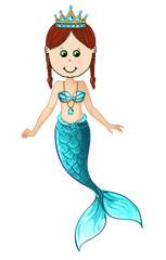 Kylie Mermaid in Turquoise she also comes in purple, green, pink and blue