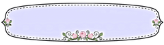 Beautiful Lavender Label Set with little pink roses & stitched outline