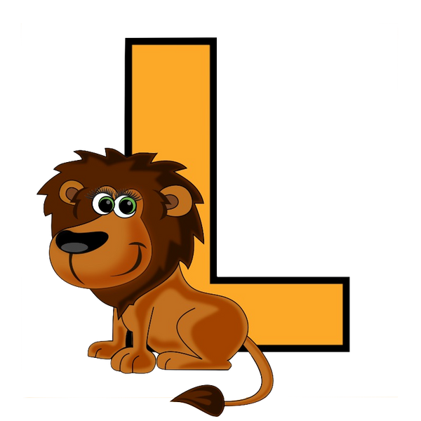 L Letter - Lion PNG format