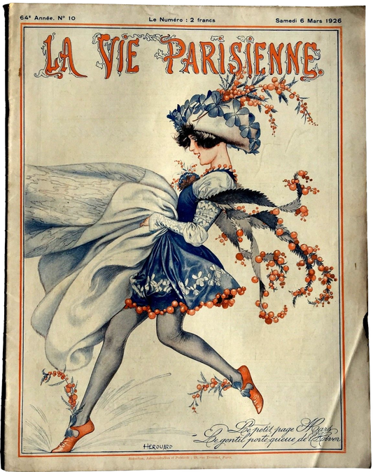 French Paris Ephemera - 1926 Vintage La Vie Parisienne