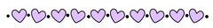Lavender Purple Hearts Border