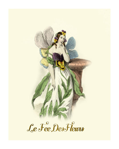 French Vintage Set  - The Flower Girl & The Flower Fairy 8x10