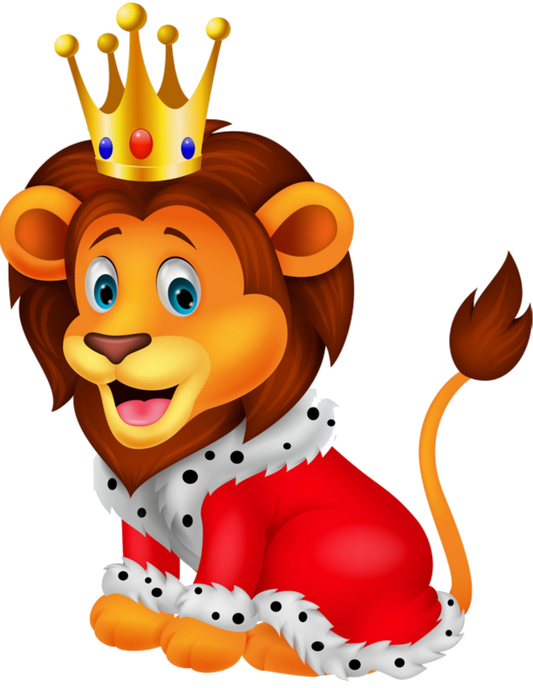 Cute Royal Lion cartoon style #5