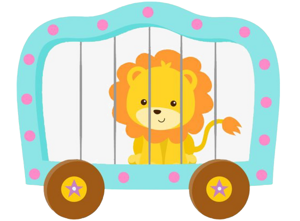 Baby Cute Circus Lion For Nursery or Baby Scrapbook