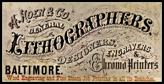 Lithographer Engravers Label - Ephemera