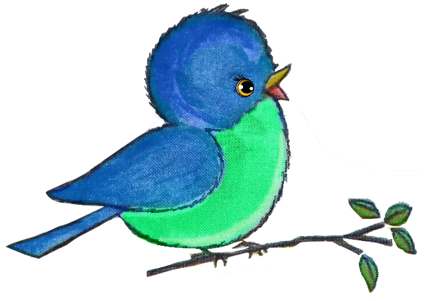 Bluebird on a Limb - Green
