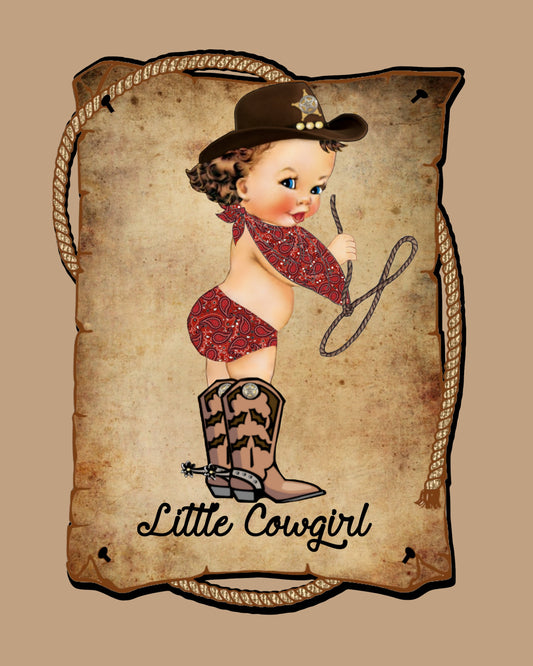 Little Cowgirl 8x10 Print