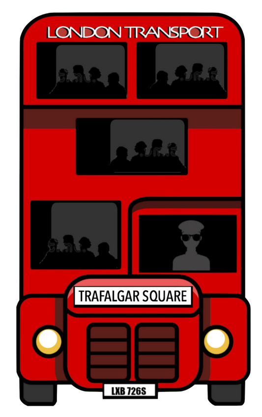 London Transit Double Decker Red Bus