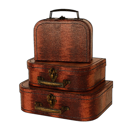 Luggage - Antique Set