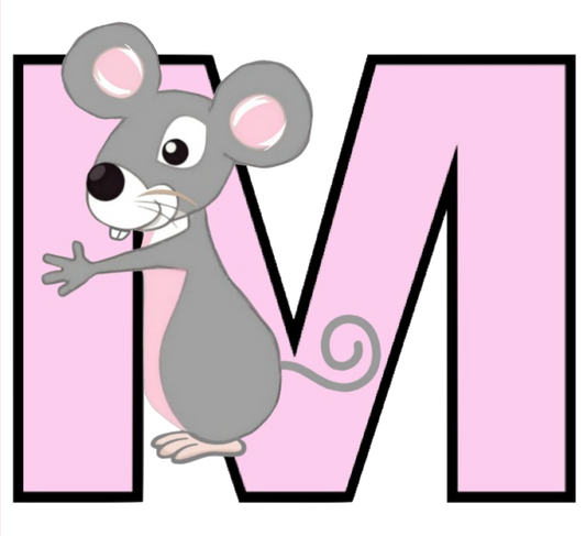 M Letter - Mouse PNG format