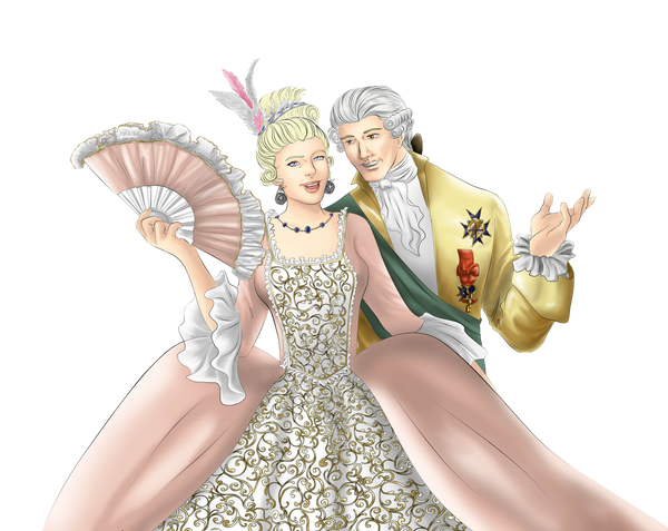 Marie Antoinette Princess & Prince Clip Art