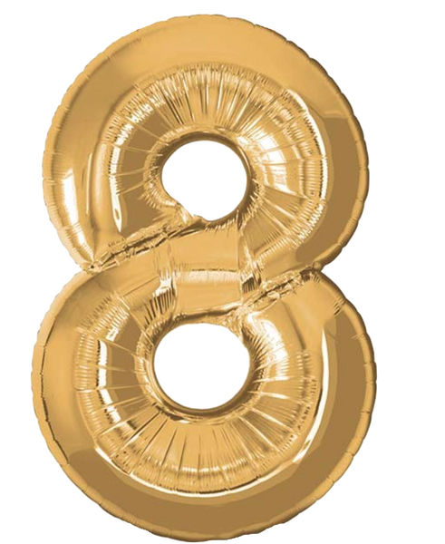 Gold Mylar Numbers Set & Happy Birthday Banner