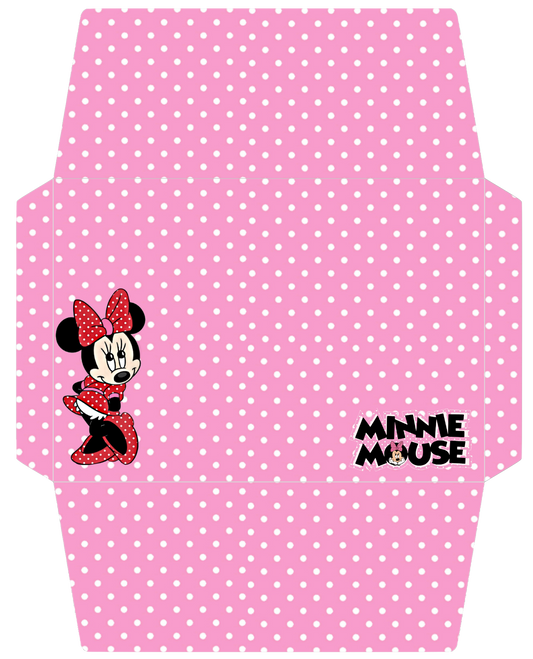 Minnie Mouse Pink Polkadot Envelope