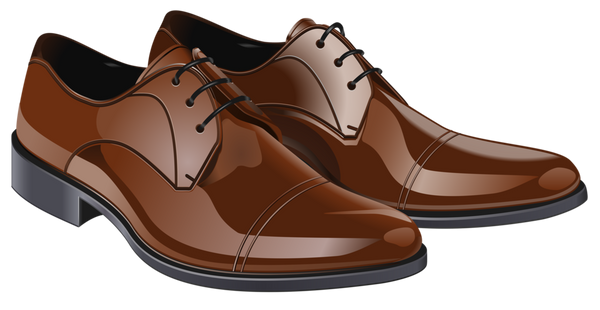 Mens Shiny Brown Dress or Executive Shoes