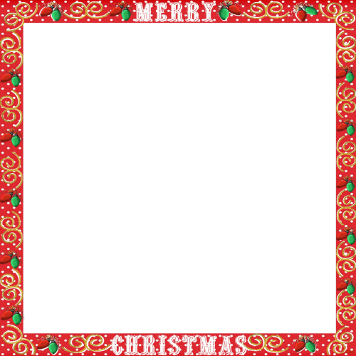 Merry Christmas Small Scrapbook Page Photo Frame
