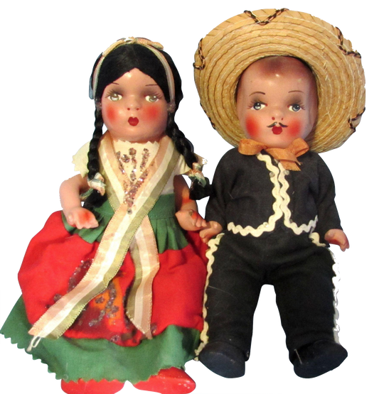 Mexican dolls - Little Mexican Couple