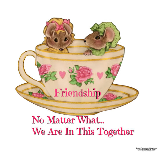 Facebook Greeting Teacup Friendship