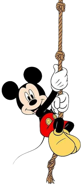 Mickey Mouse on a Rope