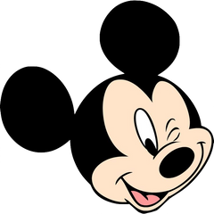 Mickey Mouse Head Winking