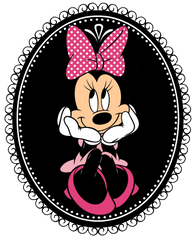 Minnie Mouse Framed Pink & Black