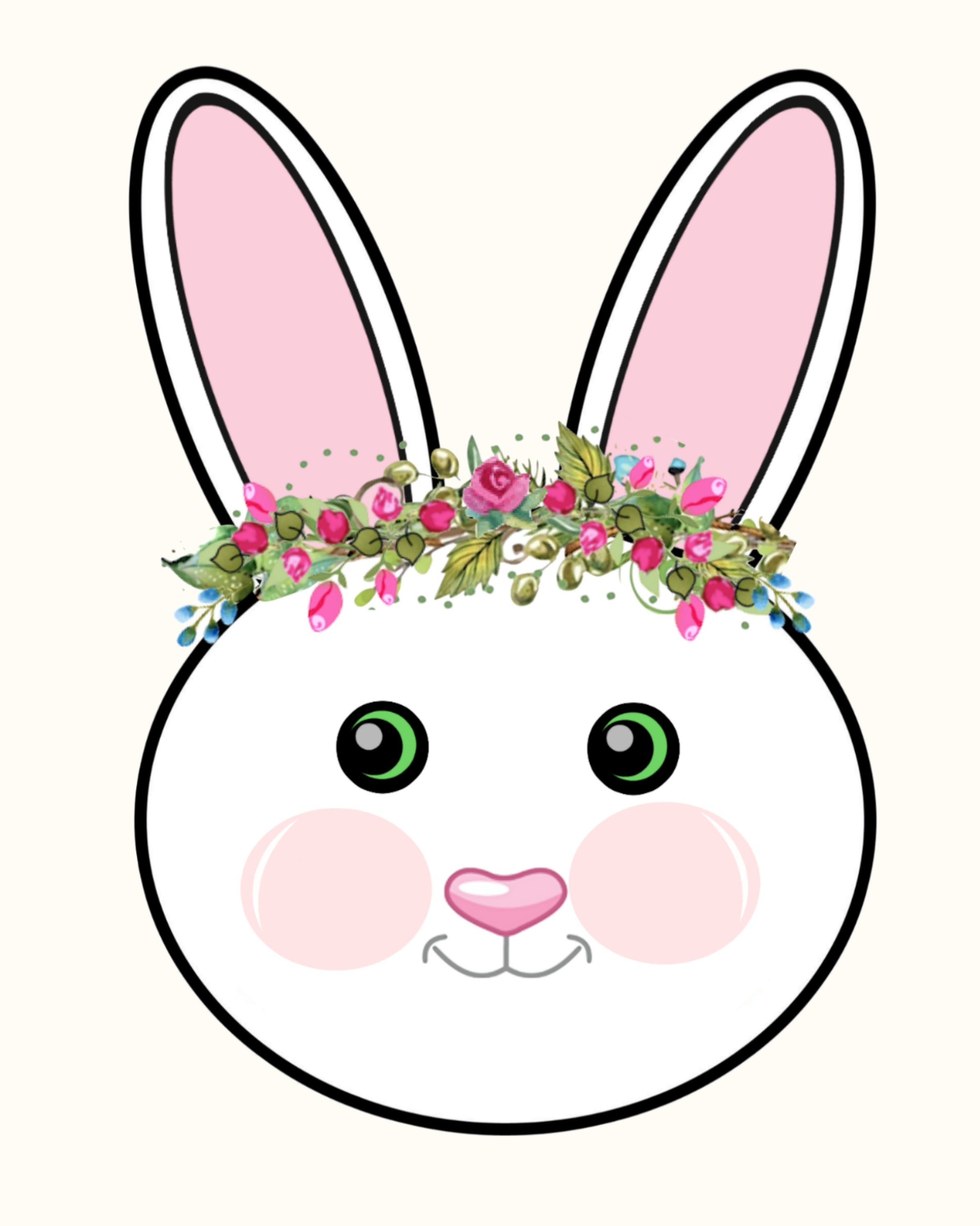 Miss Easter Bunny Both Printable For Sign &amp; Decor 8x10 | Moms Craft Club