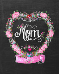 Mom Love Heart  8x10 Print Ready to Frame is part of a collection of matching prints