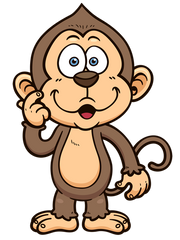Baby Gorilla Cartoon Character