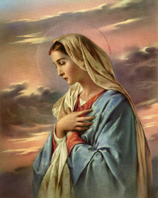 Mother Mary Vintage Print