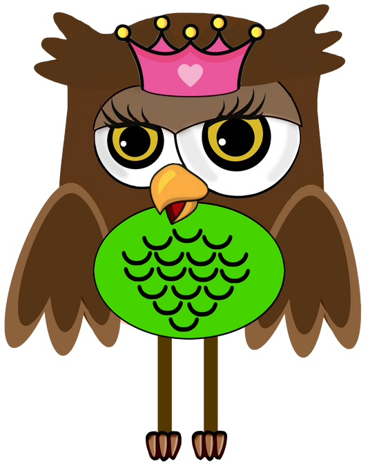 Mrs. Longlegs Owl - green