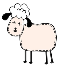 Primitive Cute Prim Sheep - #3