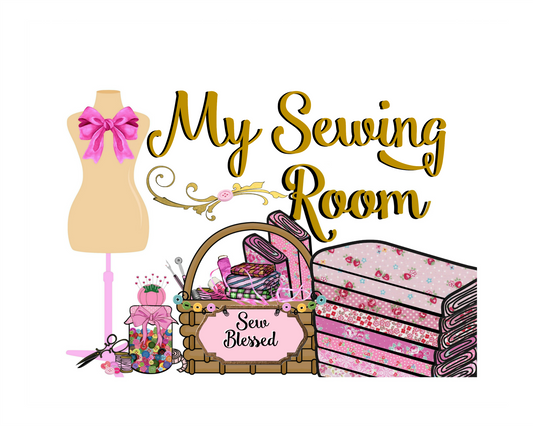 My Sewing Room 8x10 Print ready to frame