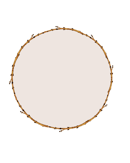 My Twig Circle Blank beige Tan 8x10 Printable - Get Creative Background #2