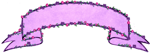 Lavender & Pink Roses Banner