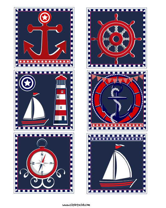 Nautical Collage Sheet #1