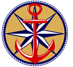 Nautical Star & Anchor - Red -Blue - Gold