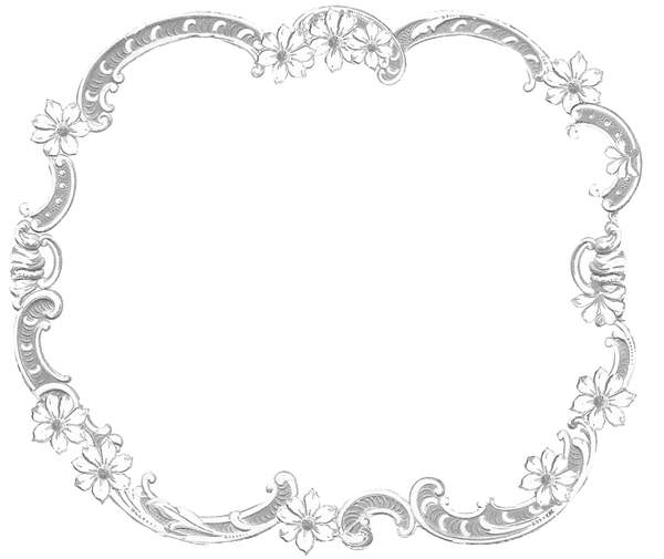 Beautiful Shabby Chic White Ornate Antique Frame