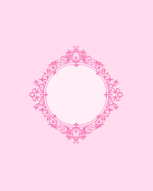 Pink Frame on Pink Scrapbook Page Ornate Framed Page 8X10 #5