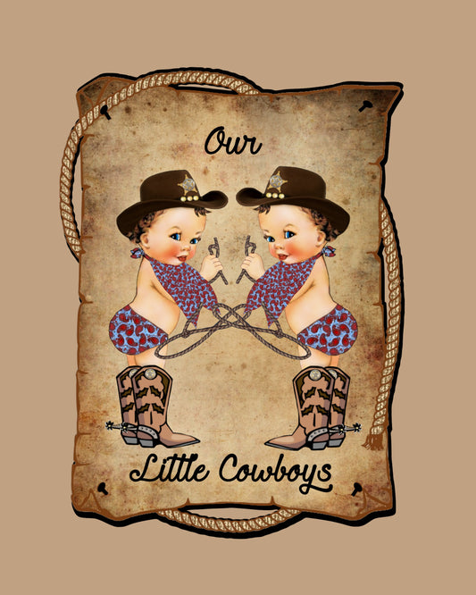 Our Little Cowboys 8x10 Print
