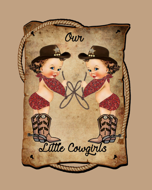 Our Little Cowgirls 8x10 Print